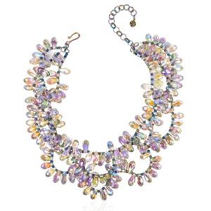 Sassy Jones Celebration Glass Sparkler Necklace (Bib) - NIB